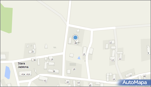 Stara Jabłona, Stara Jabłona, 18, mapa Stara Jabłona