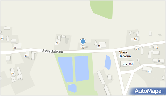 Stara Jabłona, Stara Jabłona, 23, mapa Stara Jabłona