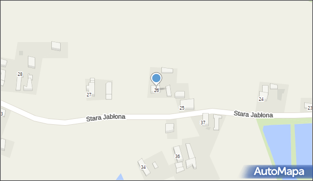 Stara Jabłona, Stara Jabłona, 26, mapa Stara Jabłona