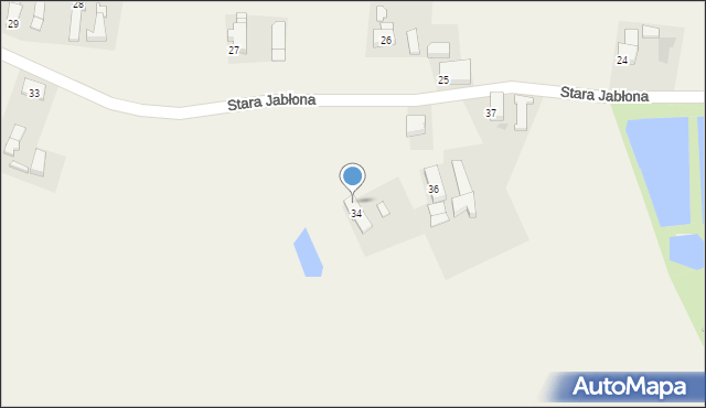 Stara Jabłona, Stara Jabłona, 35, mapa Stara Jabłona