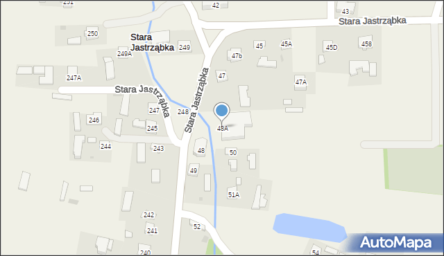 Stara Jastrząbka, Stara Jastrząbka, 48A, mapa Stara Jastrząbka