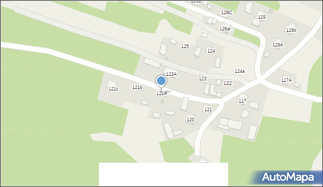 Stara Jastrząbka, Stara Jastrząbka, 121A, mapa Stara Jastrząbka