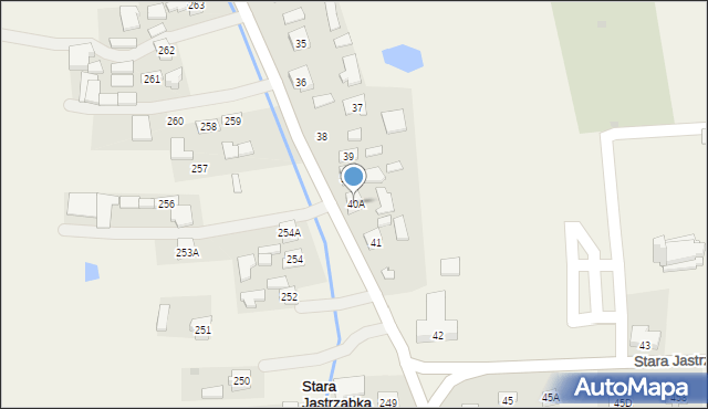 Stara Jastrząbka, Stara Jastrząbka, 40A, mapa Stara Jastrząbka