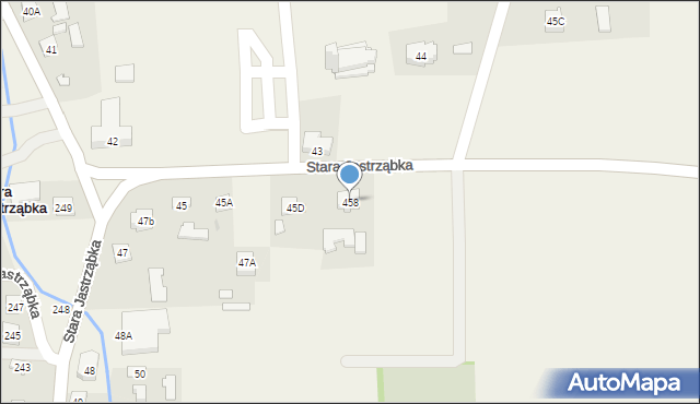 Stara Jastrząbka, Stara Jastrząbka, 45B, mapa Stara Jastrząbka