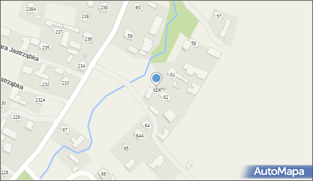Stara Jastrząbka, Stara Jastrząbka, 62A, mapa Stara Jastrząbka
