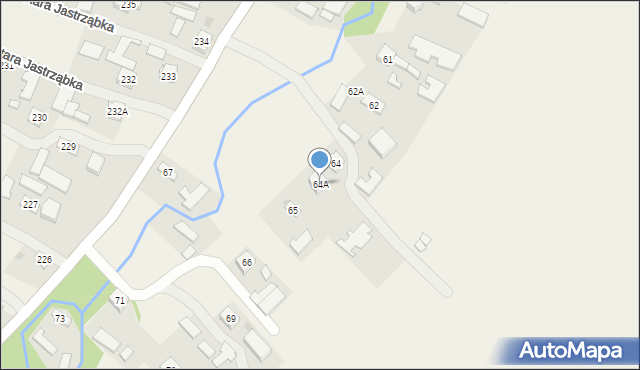 Stara Jastrząbka, Stara Jastrząbka, 64A, mapa Stara Jastrząbka