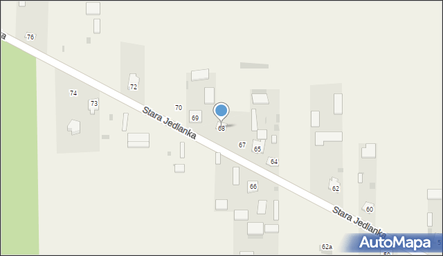 Stara Jedlanka, Stara Jedlanka, 68, mapa Stara Jedlanka