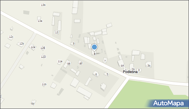 Stara Jedlanka, Stara Jedlanka, 8, mapa Stara Jedlanka