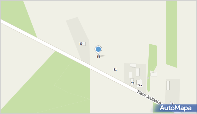 Stara Jedlanka, Stara Jedlanka, 83, mapa Stara Jedlanka