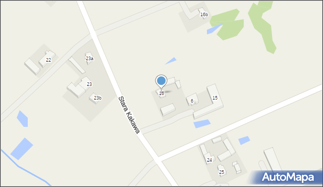 Stara Kakawa, Stara Kakawa, 16, mapa Stara Kakawa