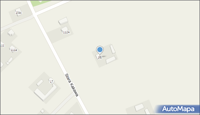 Stara Kakawa, Stara Kakawa, 16j, mapa Stara Kakawa