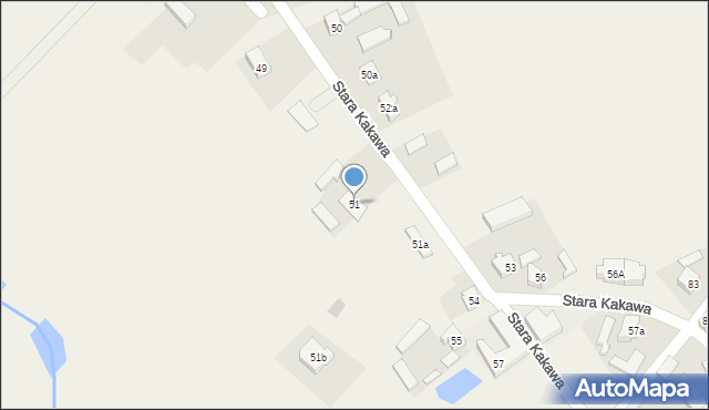 Stara Kakawa, Stara Kakawa, 51, mapa Stara Kakawa