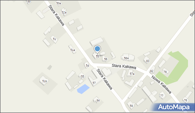 Stara Kakawa, Stara Kakawa, 53, mapa Stara Kakawa