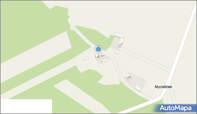 Stara Kaźmierka, Stara Kaźmierka, 42, mapa Stara Kaźmierka