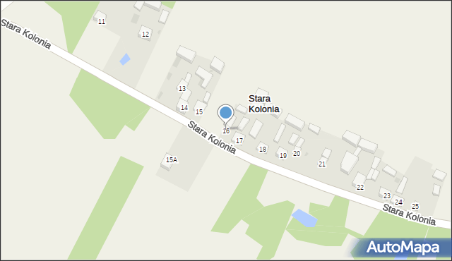 Stara Kolonia, Stara Kolonia, 16, mapa Stara Kolonia