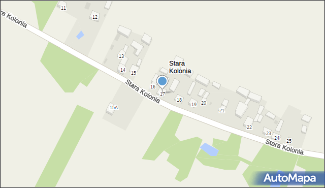 Stara Kolonia, Stara Kolonia, 17, mapa Stara Kolonia