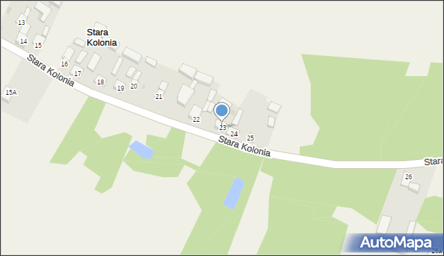 Stara Kolonia, Stara Kolonia, 23, mapa Stara Kolonia