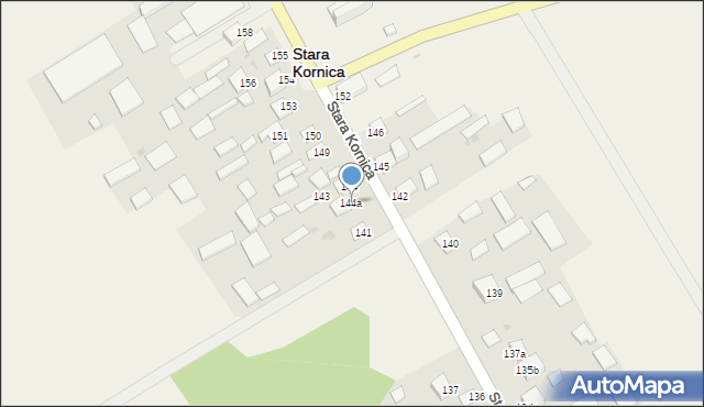 Stara Kornica, Stara Kornica, 144a, mapa Stara Kornica