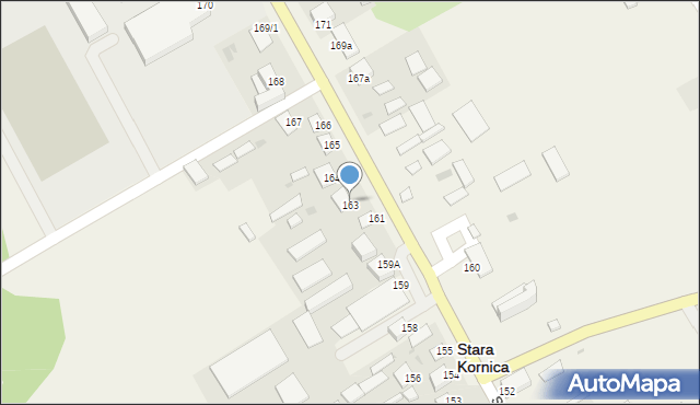 Stara Kornica, Stara Kornica, 163, mapa Stara Kornica