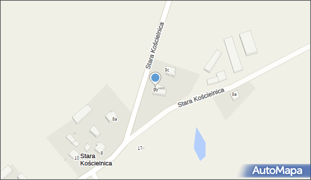Stara Kościelnica, Stara Kościelnica, 9b, mapa Stara Kościelnica