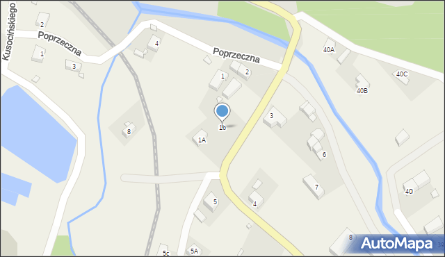Stara Kraśnica, Stara Kraśnica, 1b, mapa Stara Kraśnica