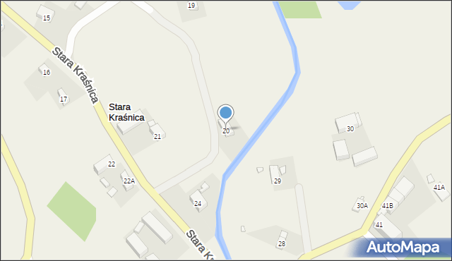 Stara Kraśnica, Stara Kraśnica, 20, mapa Stara Kraśnica