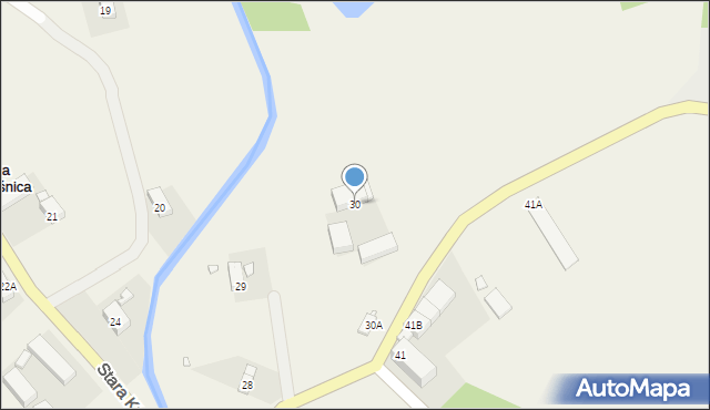 Stara Kraśnica, Stara Kraśnica, 30, mapa Stara Kraśnica