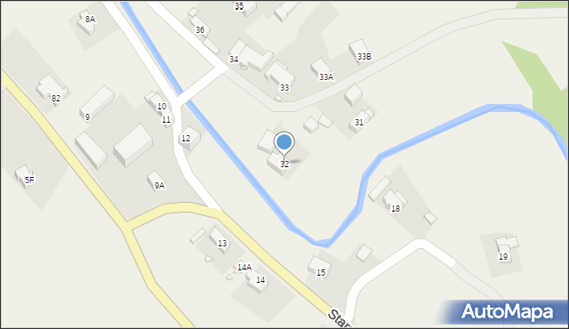 Stara Kraśnica, Stara Kraśnica, 32, mapa Stara Kraśnica