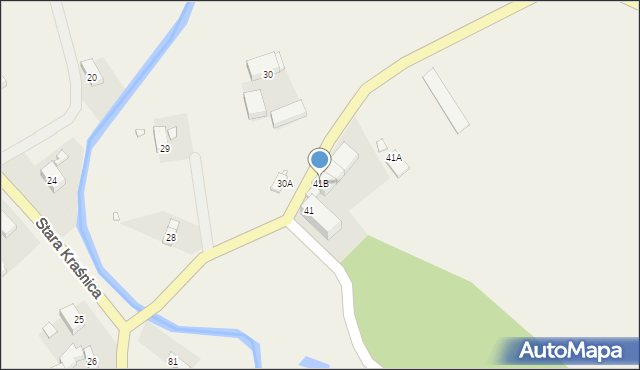 Stara Kraśnica, Stara Kraśnica, 41B, mapa Stara Kraśnica