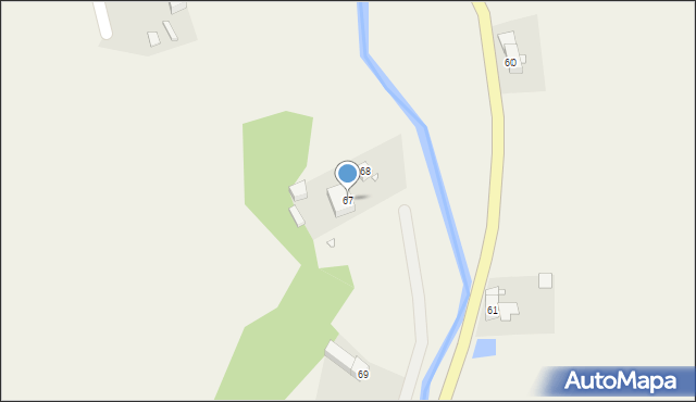 Stara Kraśnica, Stara Kraśnica, 67, mapa Stara Kraśnica