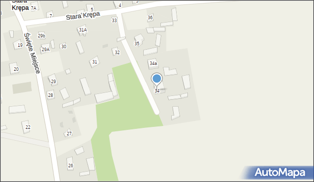 Stara Krępa, Stara Krępa, 34, mapa Stara Krępa