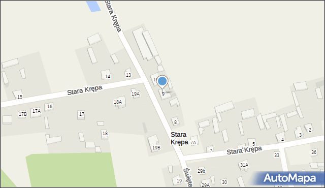 Stara Krępa, Stara Krępa, 9, mapa Stara Krępa