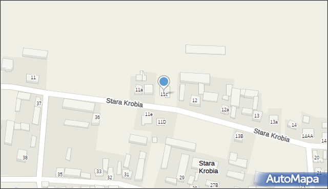 Stara Krobia, Stara Krobia, 11c, mapa Stara Krobia