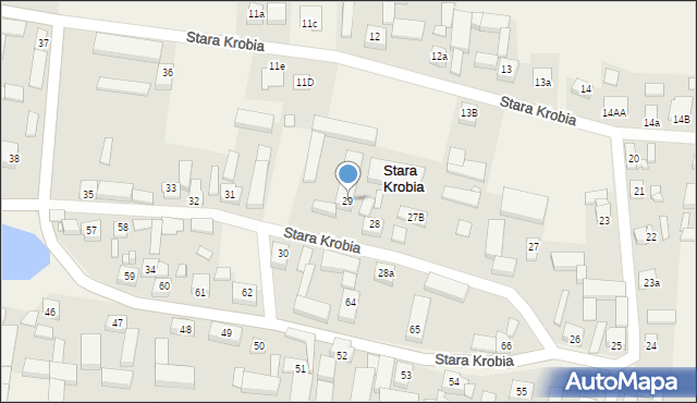 Stara Krobia, Stara Krobia, 29, mapa Stara Krobia