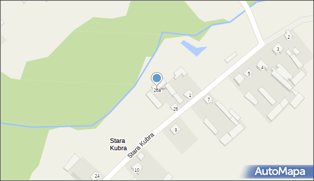 Stara Kubra, Stara Kubra, 26a, mapa Stara Kubra