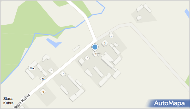 Stara Kubra, Stara Kubra, 4, mapa Stara Kubra