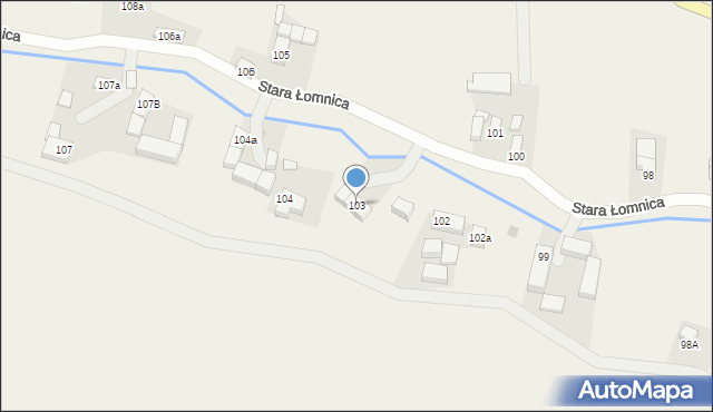 Stara Łomnica, Stara Łomnica, 103, mapa Stara Łomnica
