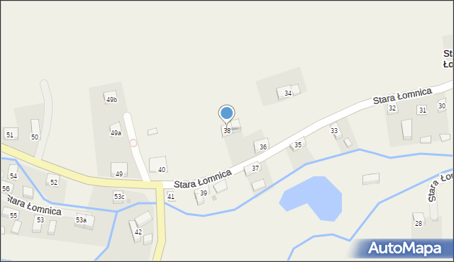 Stara Łomnica, Stara Łomnica, 38, mapa Stara Łomnica