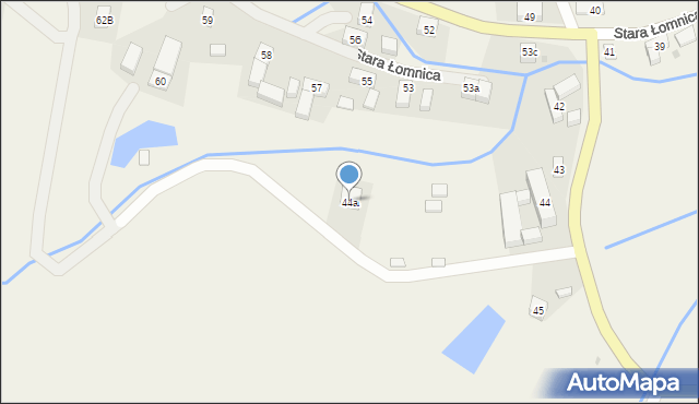 Stara Łomnica, Stara Łomnica, 44a, mapa Stara Łomnica
