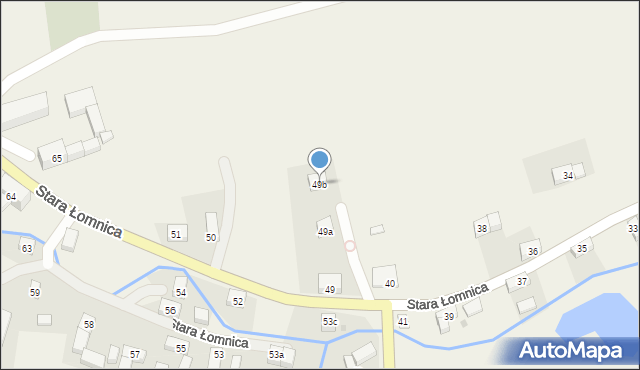 Stara Łomnica, Stara Łomnica, 49b, mapa Stara Łomnica