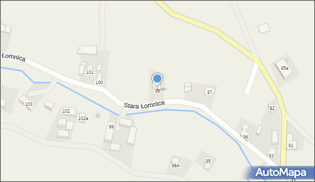 Stara Łomnica, Stara Łomnica, 98, mapa Stara Łomnica