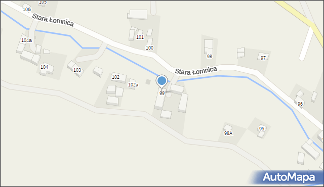 Stara Łomnica, Stara Łomnica, 99, mapa Stara Łomnica