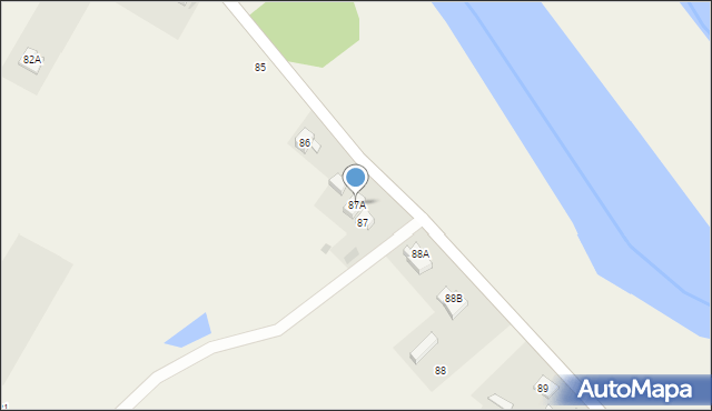 Stara Łomża nad Rzeką, Stara Łomża nad Rzeką, 87A, mapa Stara Łomża nad Rzeką