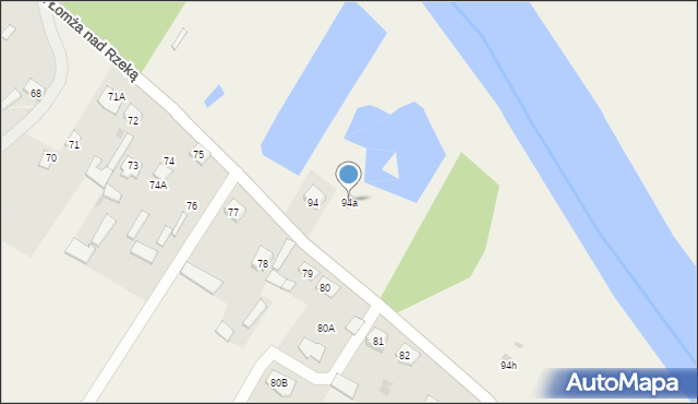 Stara Łomża nad Rzeką, Stara Łomża nad Rzeką, 94a, mapa Stara Łomża nad Rzeką