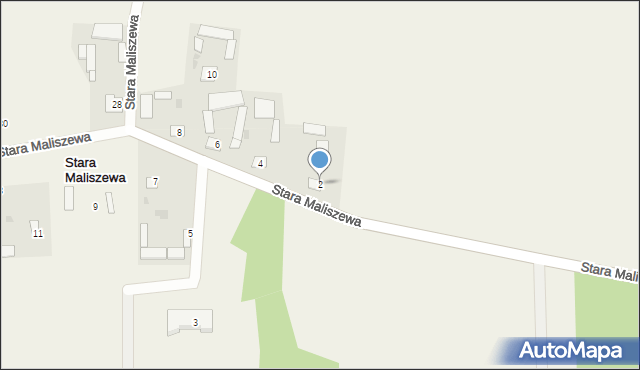Stara Maliszewa, Stara Maliszewa, 2, mapa Stara Maliszewa