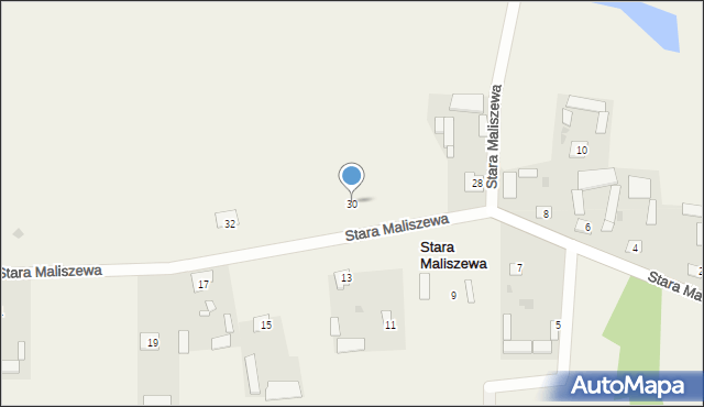 Stara Maliszewa, Stara Maliszewa, 30, mapa Stara Maliszewa