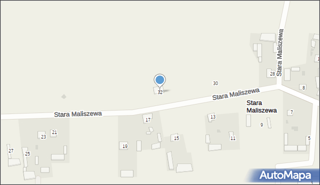 Stara Maliszewa, Stara Maliszewa, 32, mapa Stara Maliszewa