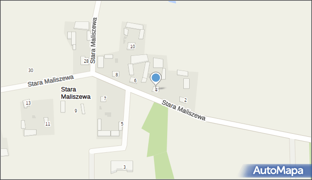 Stara Maliszewa, Stara Maliszewa, 4, mapa Stara Maliszewa