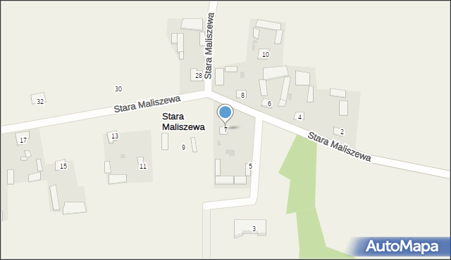 Stara Maliszewa, Stara Maliszewa, 7, mapa Stara Maliszewa