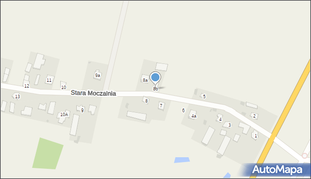 Stara Moczalnia, Stara Moczalnia, 8b, mapa Stara Moczalnia